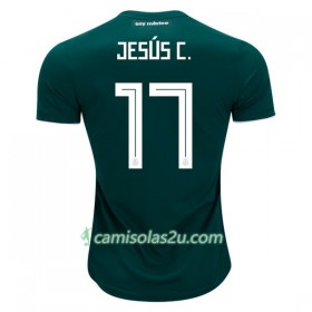 Camisolas de Futebol México Jesus C. 17 Equipamento Principal Copa do Mundo 2018 Manga Curta